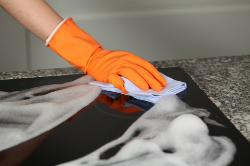 Professional carpet cleaning in a Raynes Park home living room