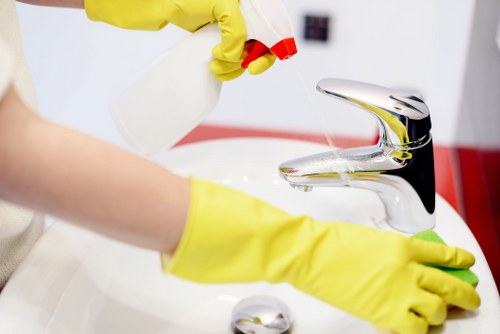 Commercial carpet cleaning equipment used in Raynes Park workplace
